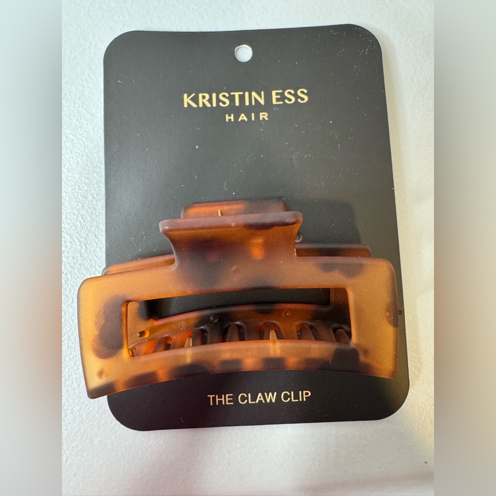 Kristin Ess Tortoiseshell the Claw Clip - Brown large